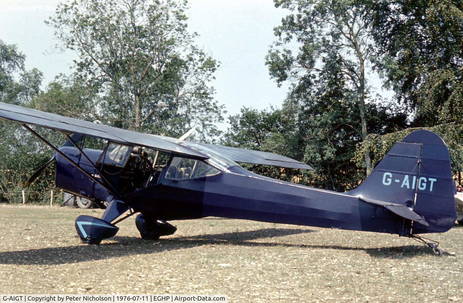 G-AIGT, 1946 Auster J-1N Alpha C/N 2176, Auster Alpha at the 1976 Popham Fly-In.