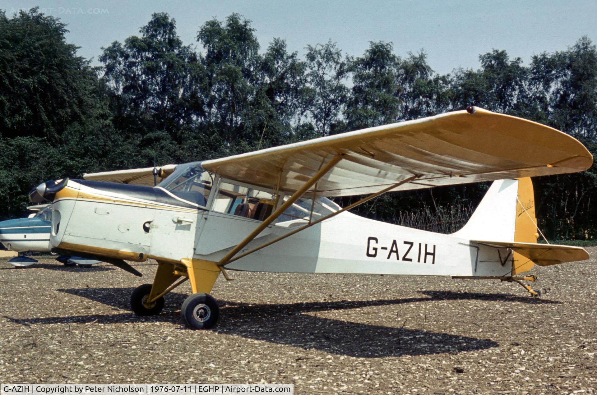 G-AZIH, 1959 Auster J-1N Alpha C/N 3395, This Auster was one of many at the 1976 Popham Fly-In.