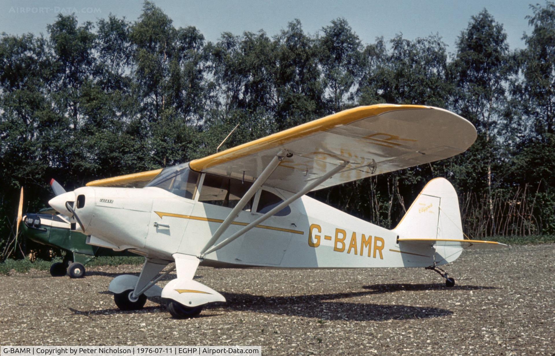 G-BAMR, 1949 Piper PA-16 Clipper C/N 16-392, This PA-16 Clipper was present at the 1976 Popham Fly-In.