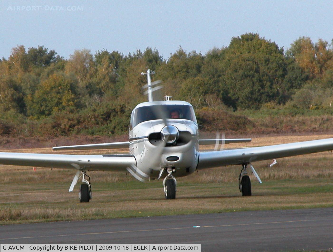 G-AVCM, 1966 Piper PA-24-260 Comanche B C/N 24-4520, LEAVING THE VISITING A/C PARK