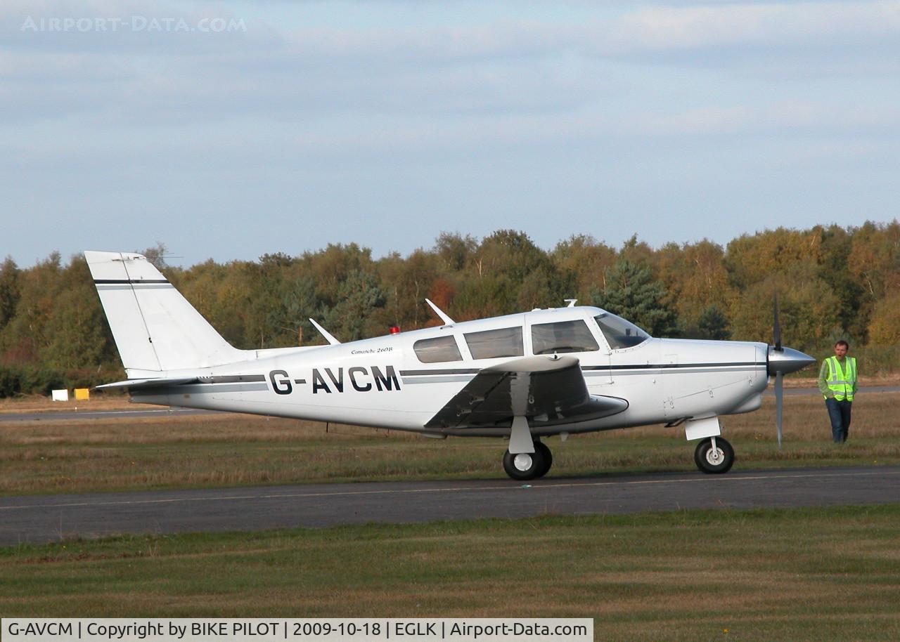 G-AVCM, 1966 Piper PA-24-260 Comanche B C/N 24-4520, TAXYING TOWARDS RWY 25