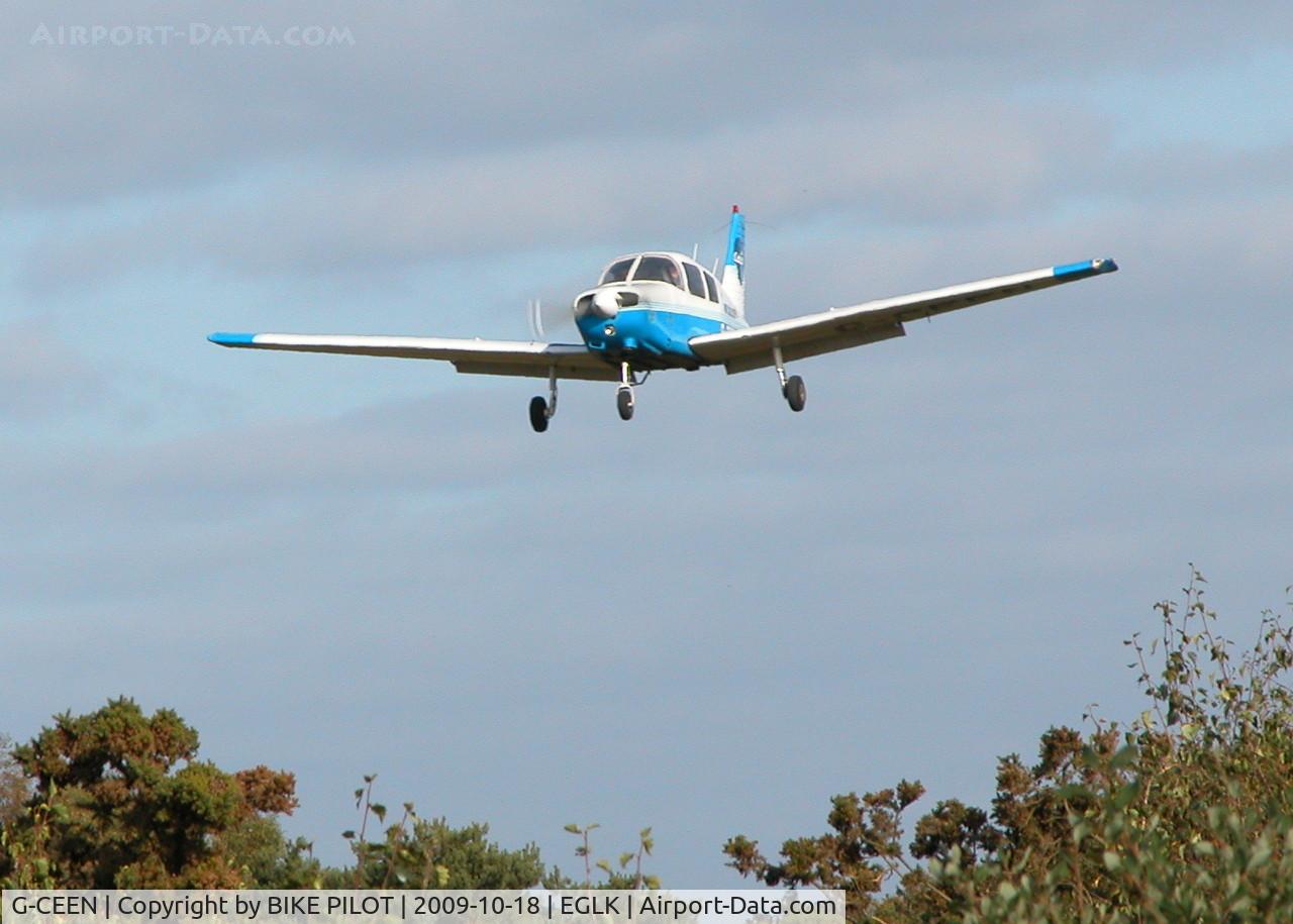 G-CEEN, 1990 Piper PA-28-161 Cadet C/N 2841293, THIS A/C WAS A LOT LOWER AT ONE POINT ON THIS APPROACH
