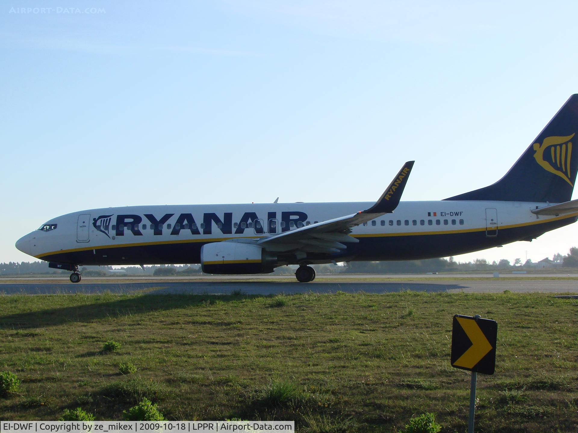 EI-DWF, 2007 Boeing 737-8AS C/N 33619, Ryanair at PORTO