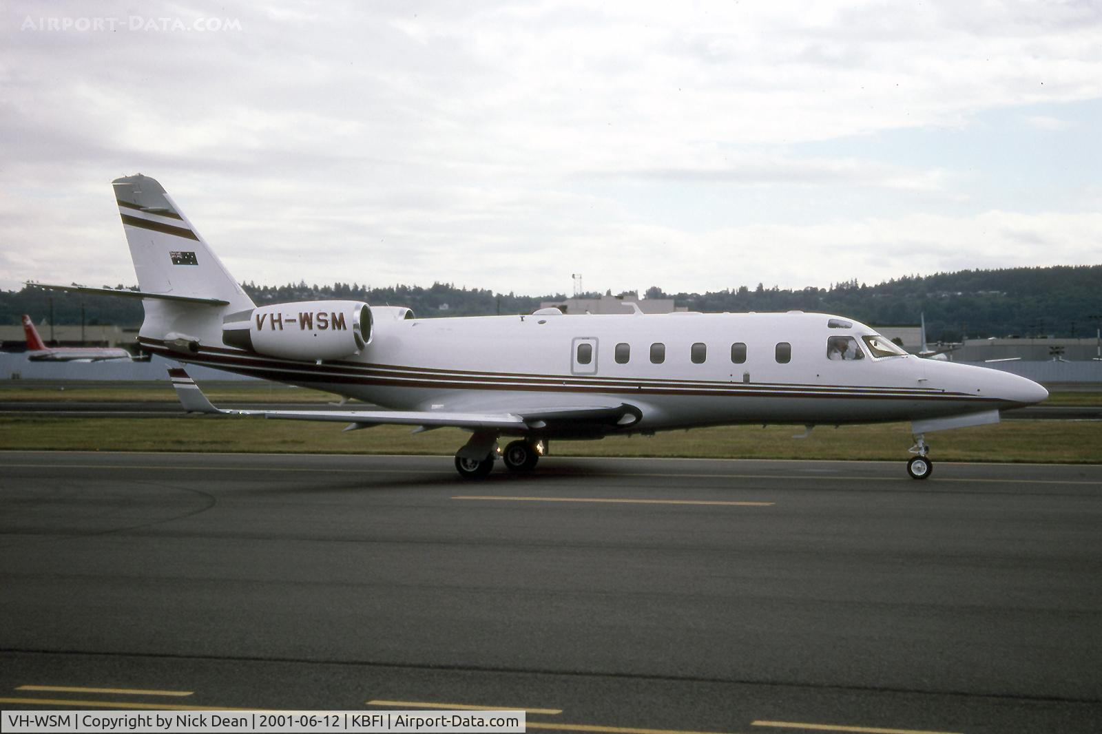 VH-WSM, 2000 Israel Aircraft Industries IAI-1125 Astra SPX C/N 123, KBFI