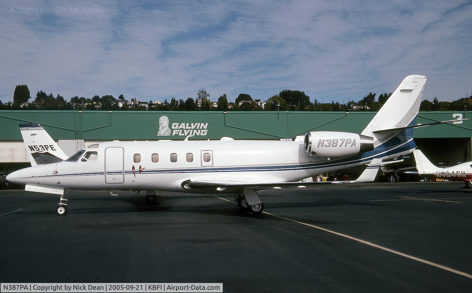 N387PA, 2002 Israel Aircraft Industries Gulfstream 100 C/N 145, KBFI