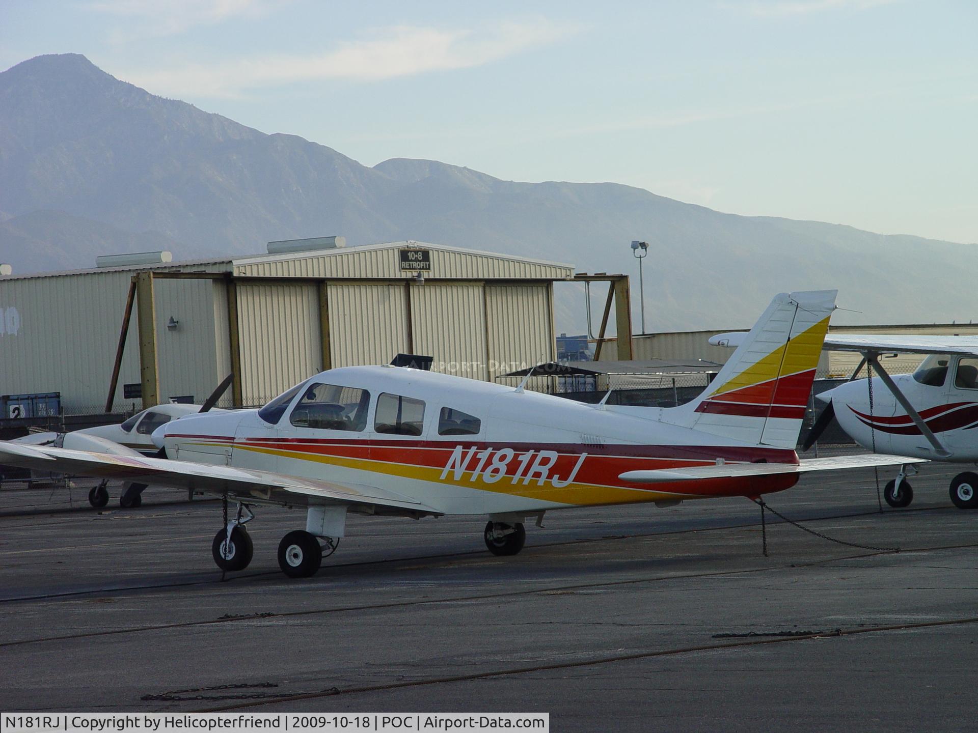 N181RJ, 1980 Piper PA-28-181 Archer II C/N 28-8190106, Parked at southeast parking area of Brackett
