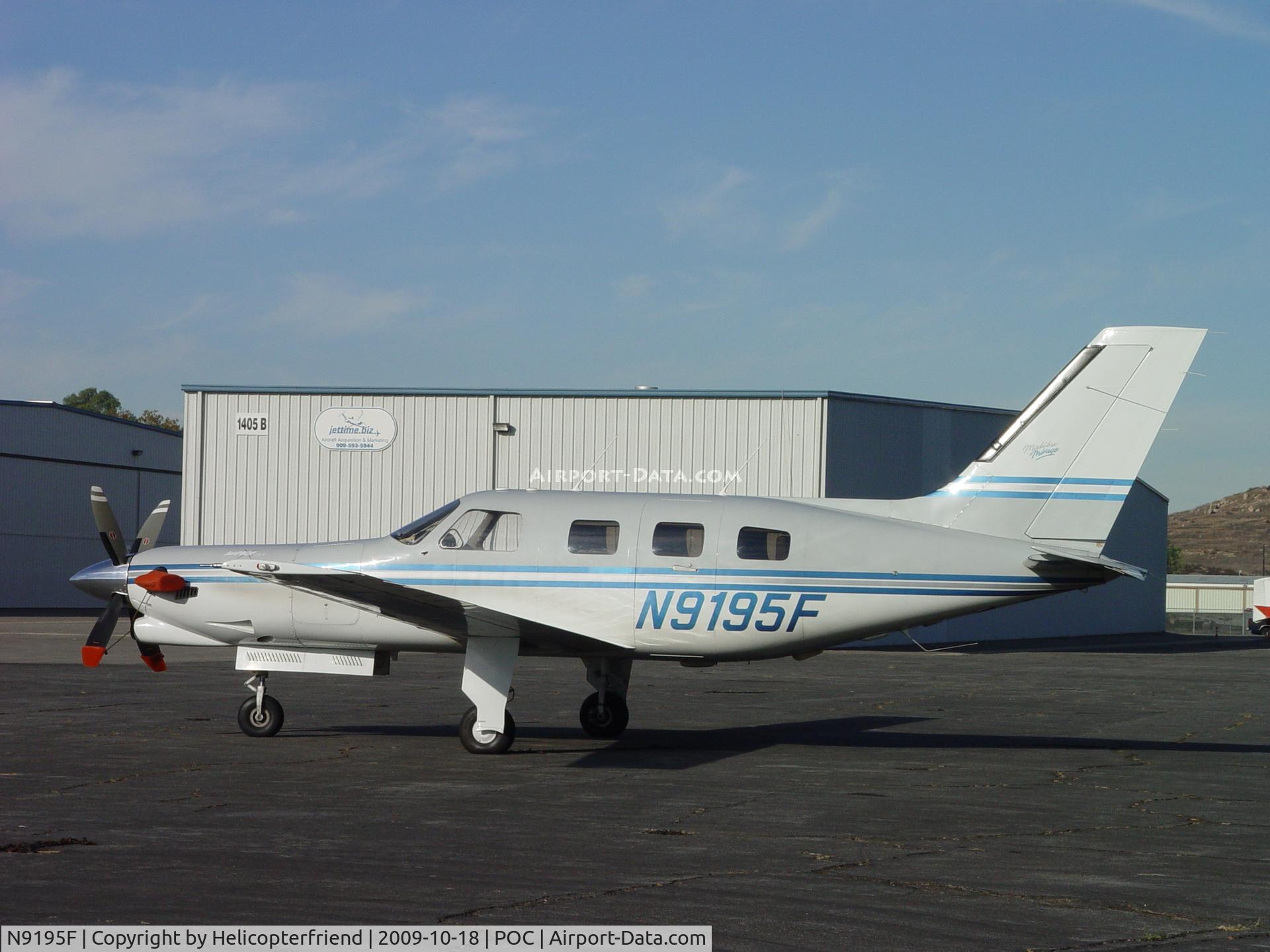 N9195F, 1990 Piper PA-46-350P Malibu Mirage C/N 4622115, Waiting at Howard Aviation