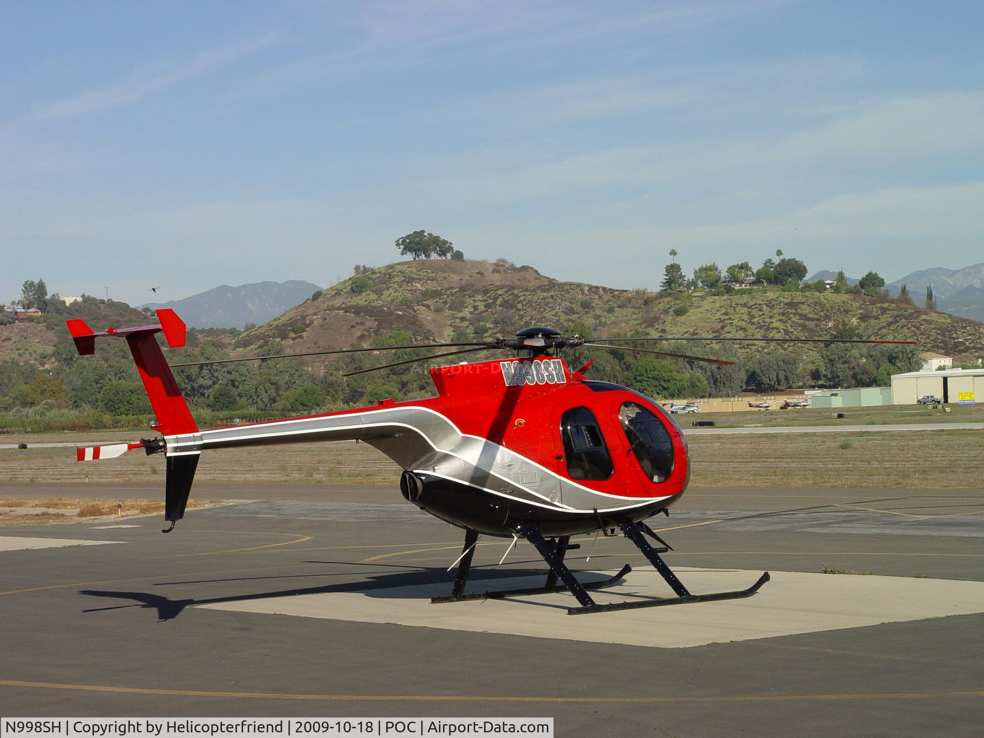 N998SH, 1980 Hughes 369D C/N 1100847D, Parked on westside helipad