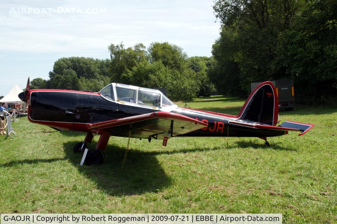 G-AOJR, 1950 De Havilland DHC-1 Chipmunk T.10 C/N C1/0205, Open door Beauvechain Air Base