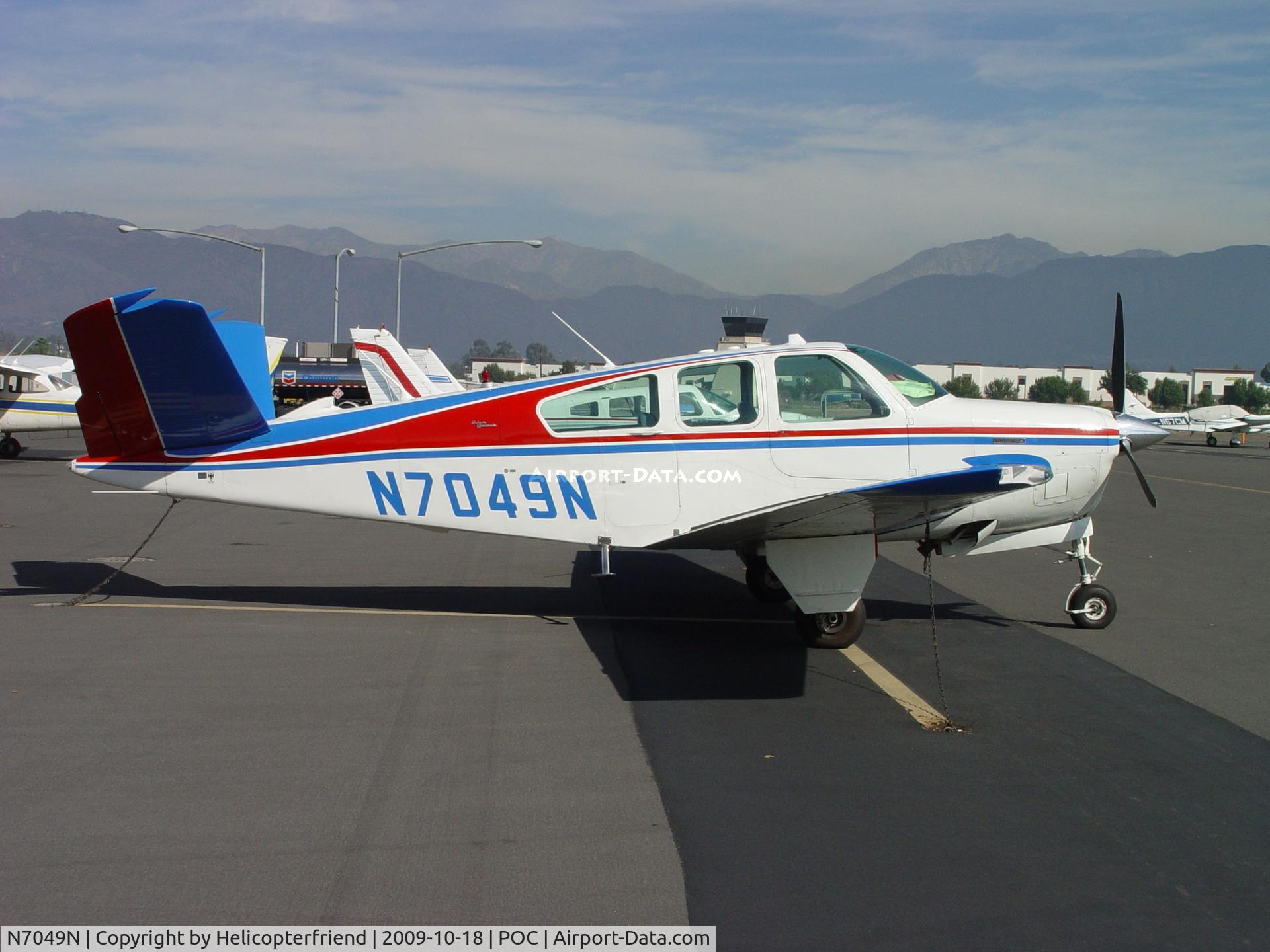 N7049N, 1967 Beech V35A Bonanza C/N D-8638, Parked in Brackett transient parking
