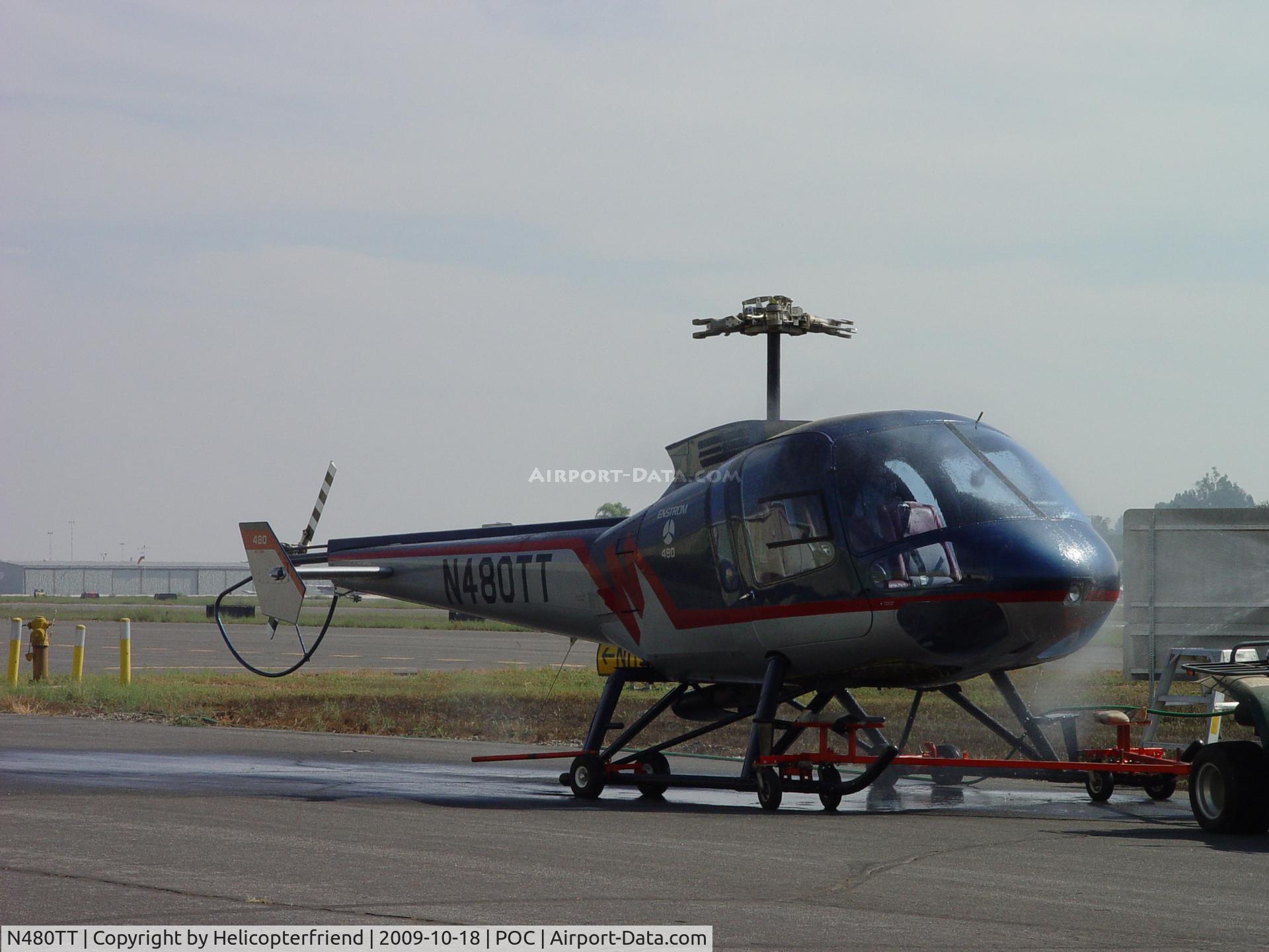 N480TT, 1997 Enstrom 480 C/N 5019, Getting a washdown without rotor blades