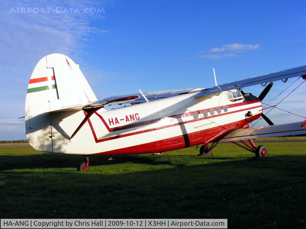HA-ANG, 1972 Antonov An-2P C/N 1G132-53, at Hinton in the Hedges