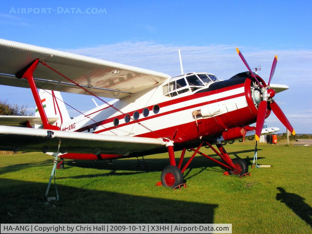 HA-ANG, 1972 Antonov An-2P C/N 1G132-53, at Hinton in the Hedges