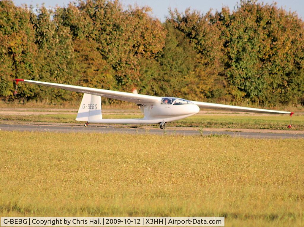 G-BEBG, 1976 PZL-Bielsko SZD-45A Ogar C/N B-655, at Hinton in the Hedges