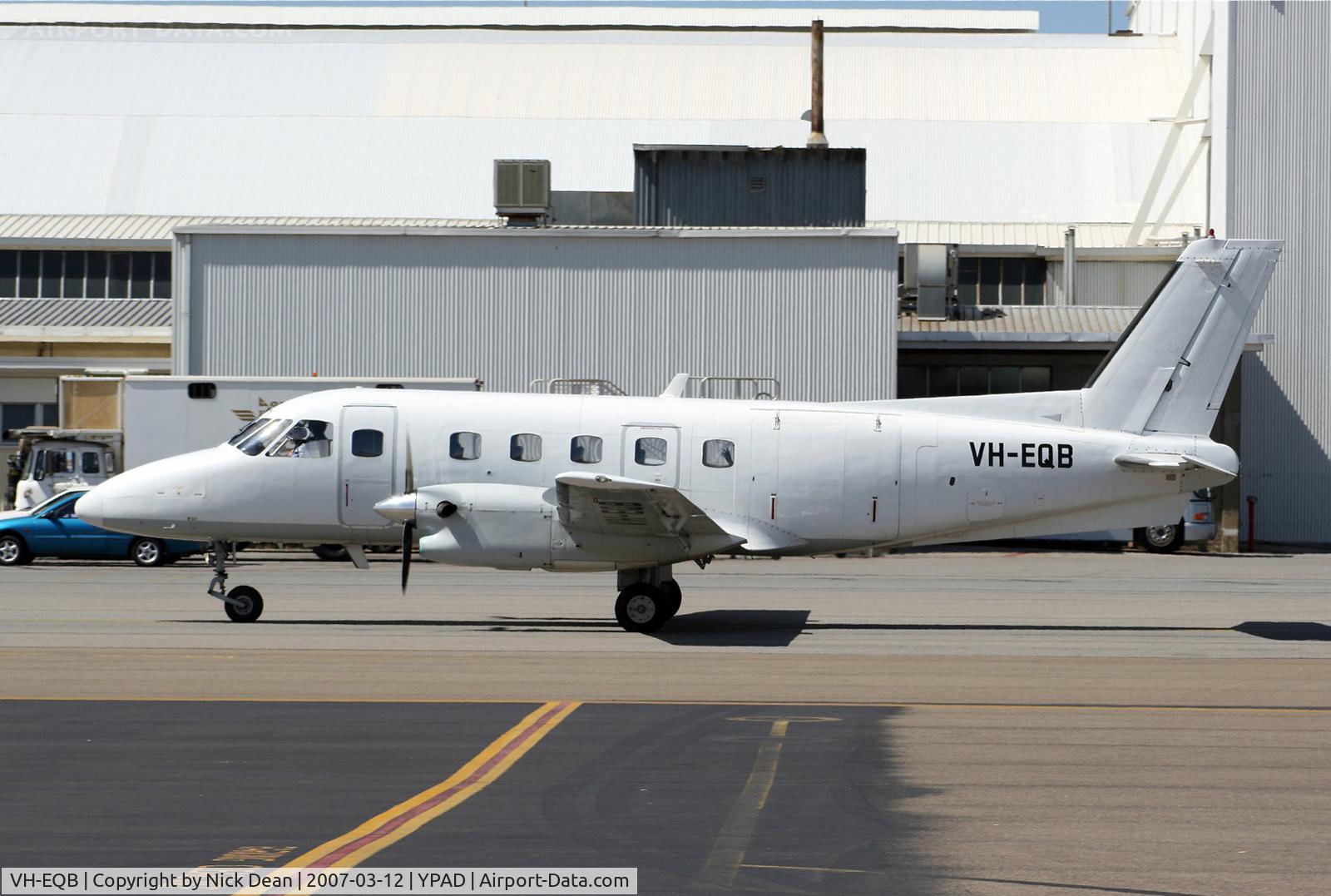 VH-EQB, 1979 Embraer EMB-110P1 Bandeirante C/N 110214, YPAD