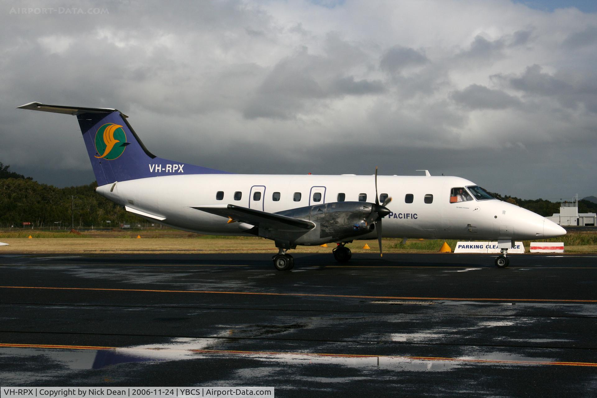 VH-RPX, 1986 Embraer EMB-120ER Brasilia C/N 120030, YBCS