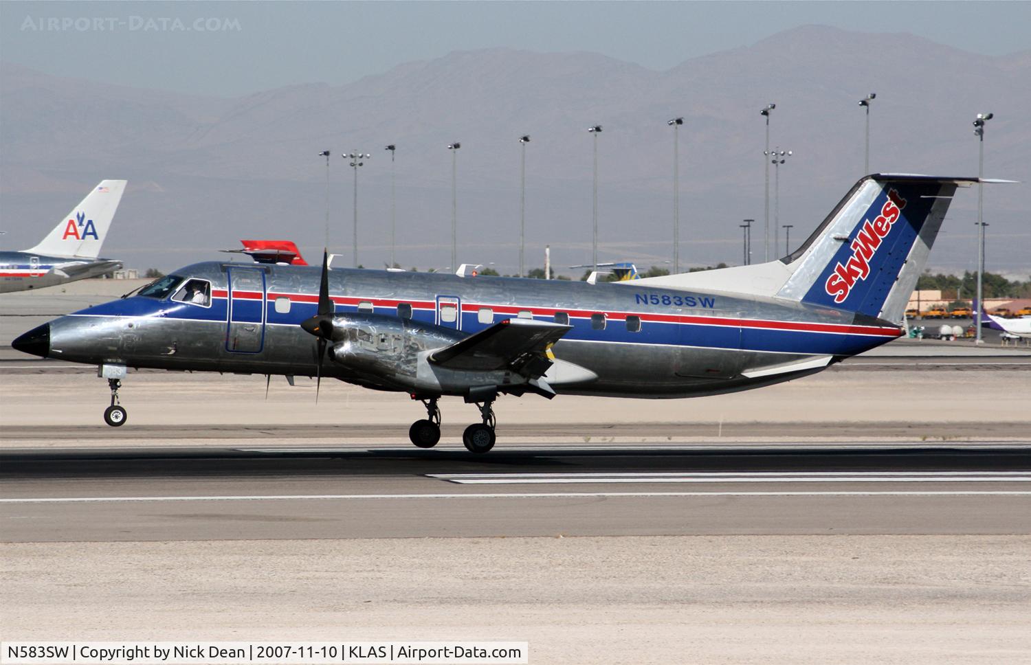 N583SW, 1999 Embraer EMB-120ER Brasilia C/N 120351, KLAS
