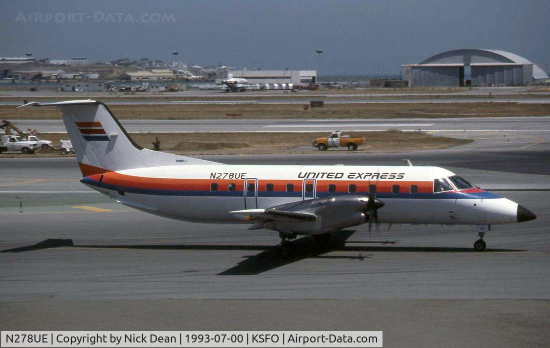 N278UE, 1988 Embraer EMB-120RT Brasilia C/N 120083, KSFO