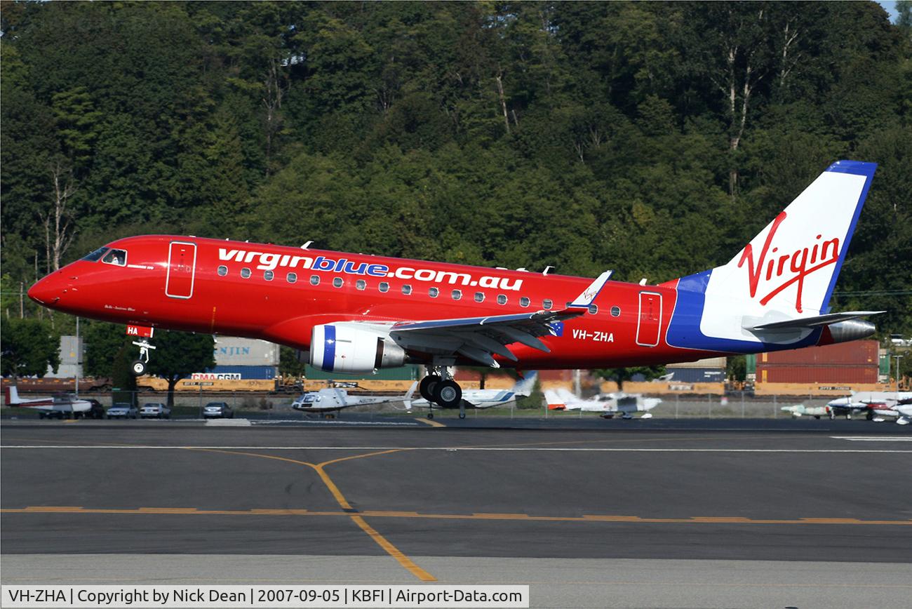 VH-ZHA, 2007 Embraer 170LR (ERJ-170-100LR) C/N 17000180, KBFI