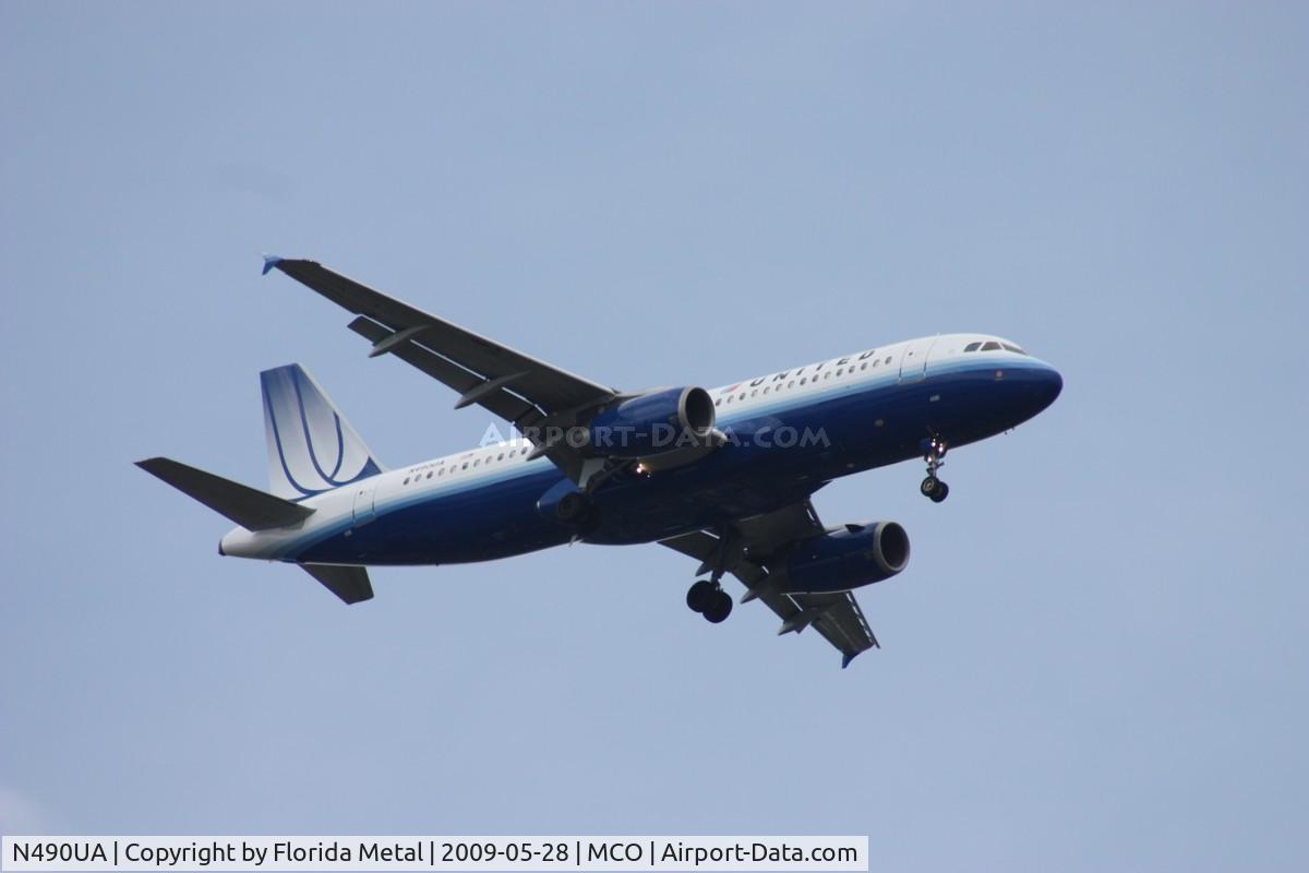 N490UA, 2002 Airbus A320-232 C/N 1728, United A320