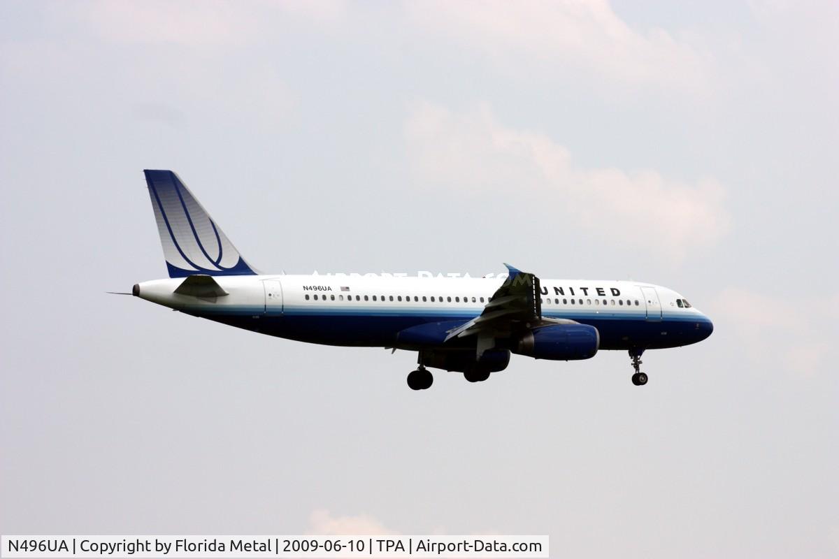 N496UA, 2002 Airbus A320-232 C/N 1845, United A320