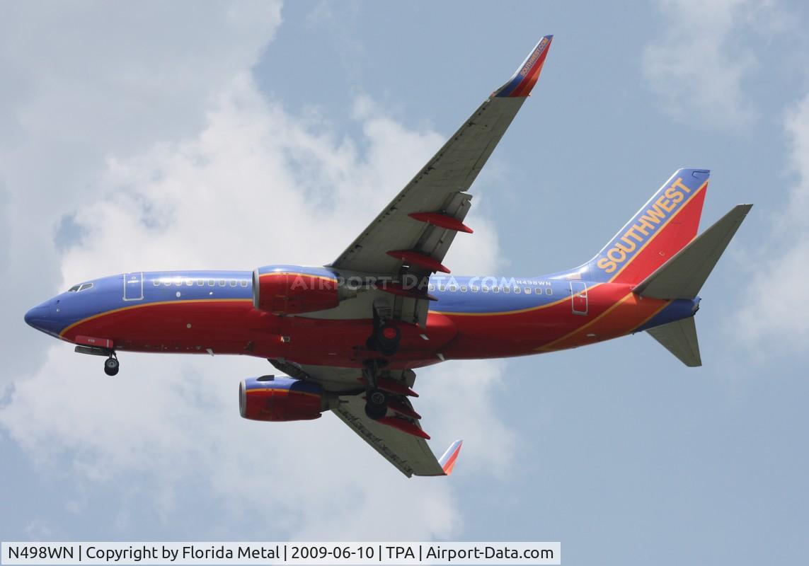 N498WN, 2005 Boeing 737-7H4 C/N 32480, Southwest 737-700