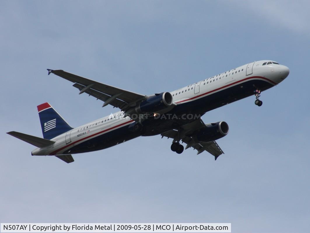 N507AY, 2008 Airbus A321-231 C/N 3712, US Airways A321