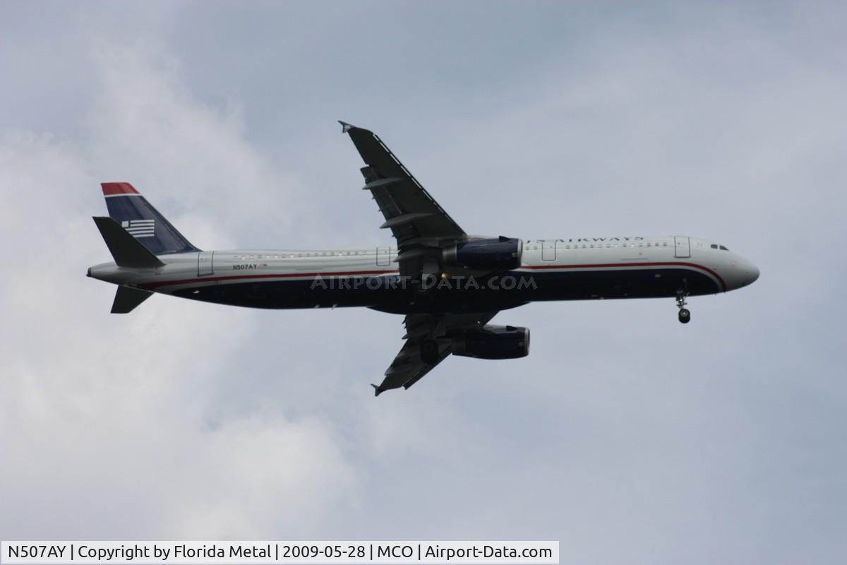 N507AY, 2008 Airbus A321-231 C/N 3712, US Airways A321