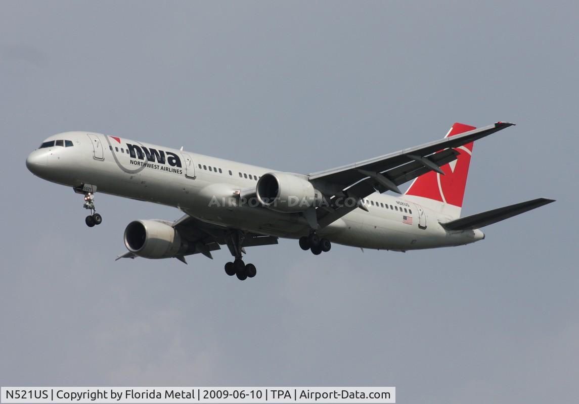 N521US, 1986 Boeing 757-251 C/N 23209, Northwest 757-200