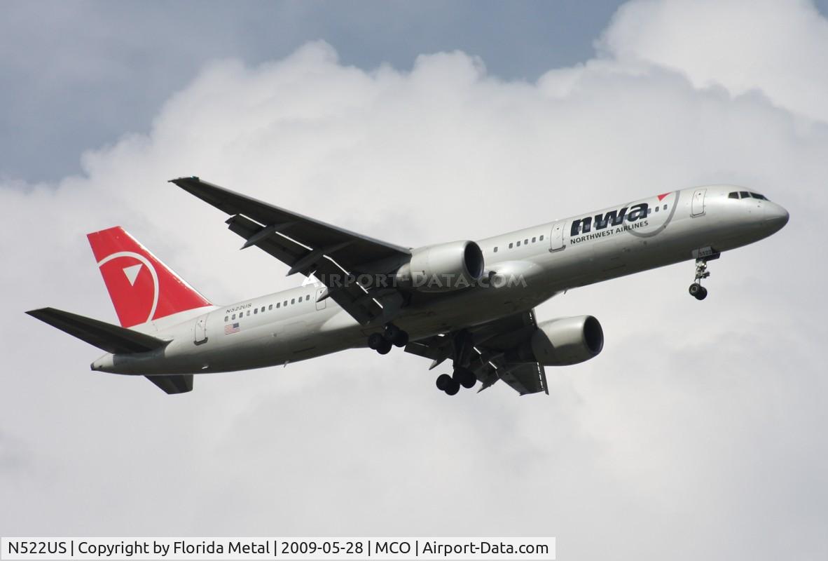 N522US, 1987 Boeing 757-251 C/N 23616, Northwest 757-200