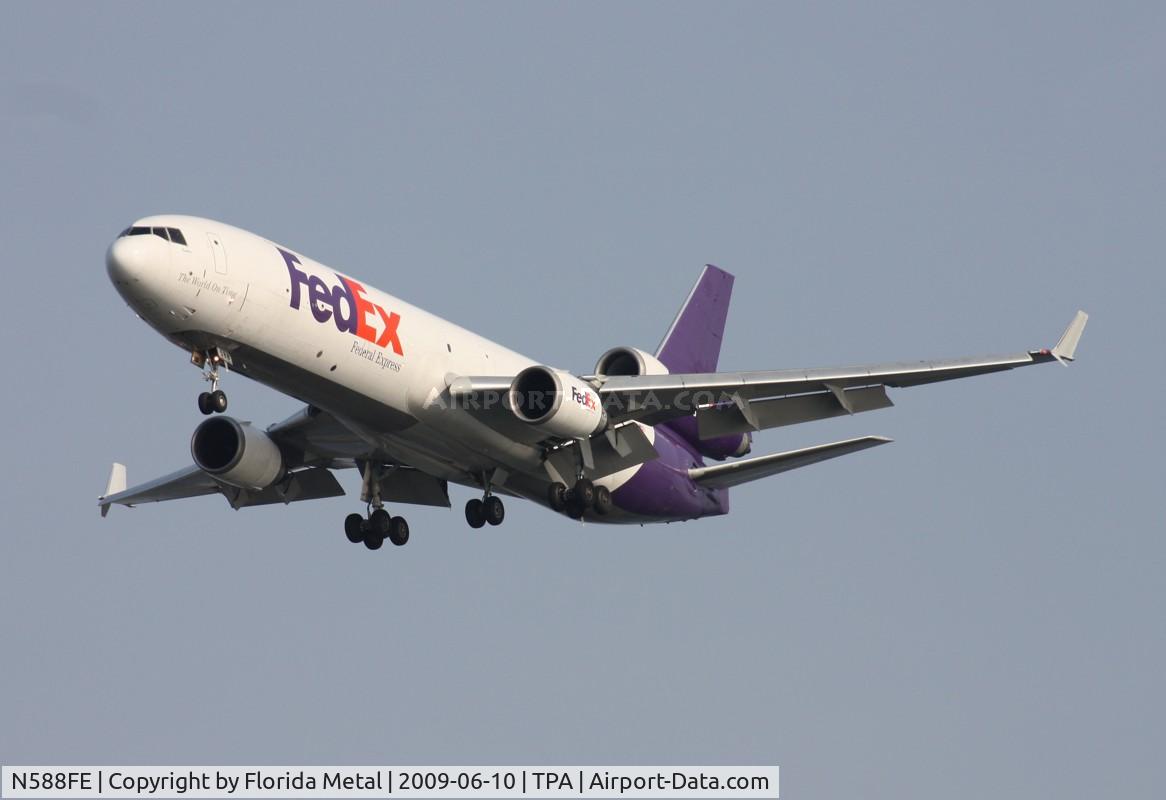 N588FE, 1992 McDonnell Douglas MD-11F C/N 48490, Fed Ex MD-11F