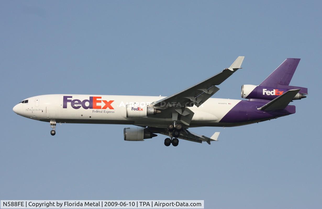 N588FE, 1992 McDonnell Douglas MD-11F C/N 48490, Fed Ex MD-11F