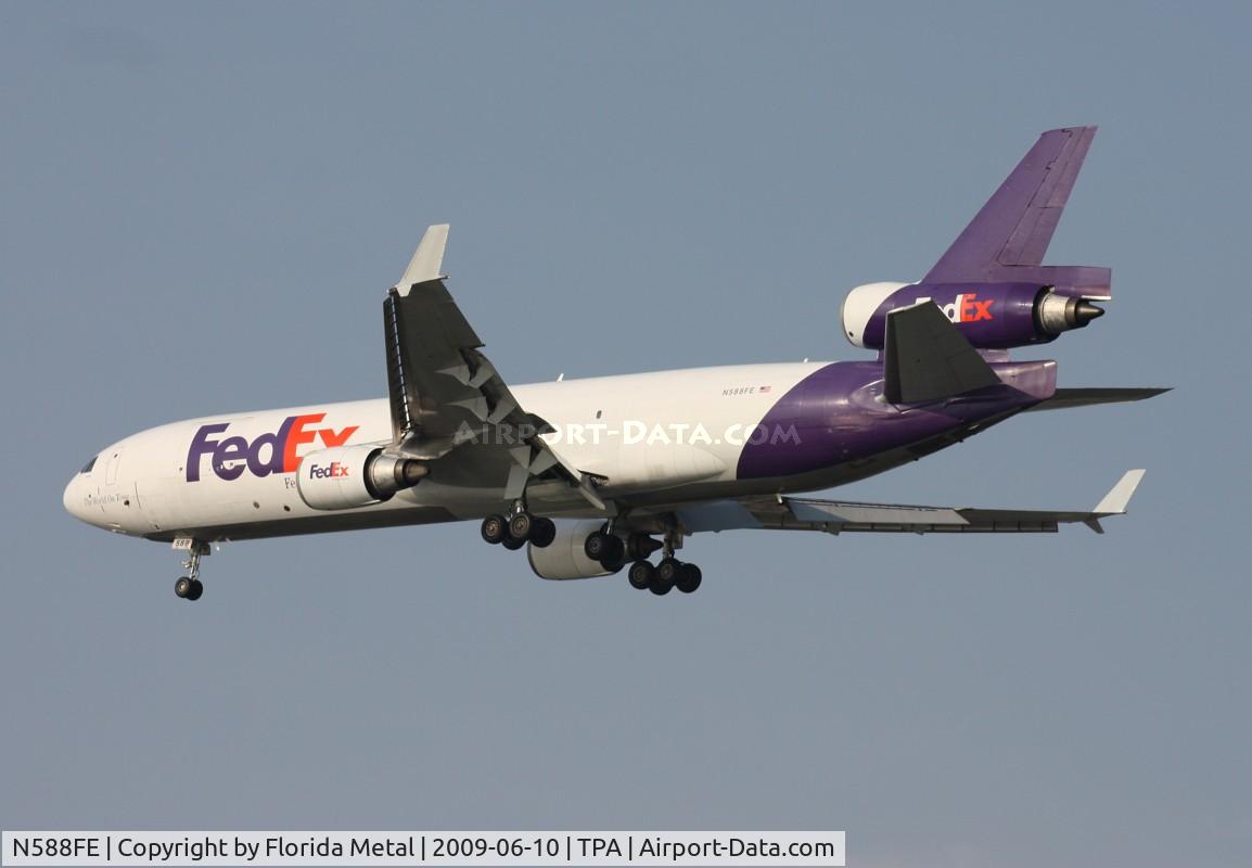 N588FE, 1992 McDonnell Douglas MD-11F C/N 48490, Fed Ex MD-11F