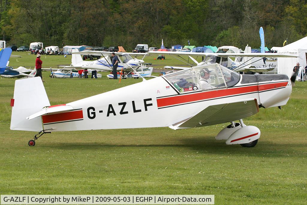 G-AZLF, 1963 Wassmer (Jodel) D-120 Paris-Nice C/N 230, Taken during the 2009 Microlight Trade Fair.