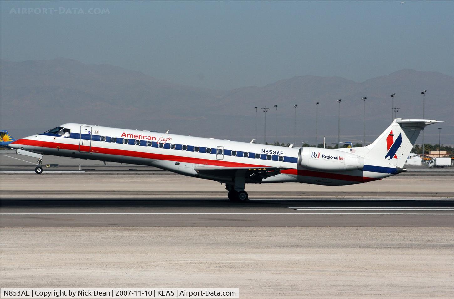N853AE, 2003 Embraer ERJ-140LR (EMB-135KL) C/N 145742, KLAS