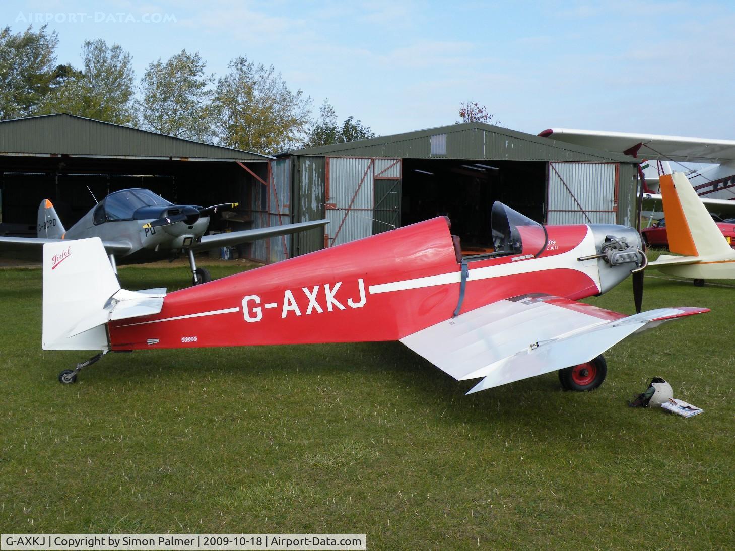 G-AXKJ, 1970 Jodel D-9 Bebe C/N PFA 941, Jodel D.9 at Hinton-in-the-Hedges airfield