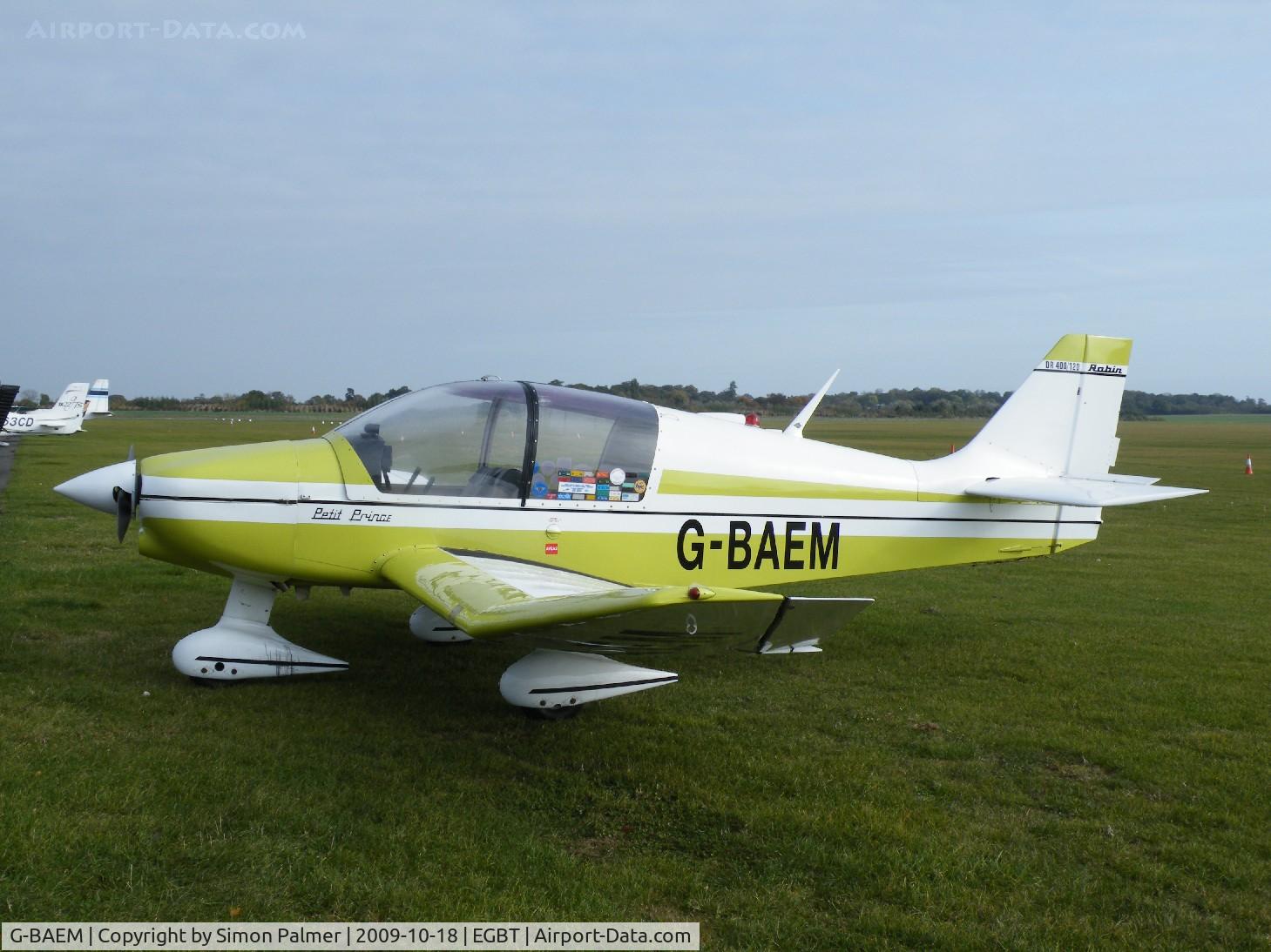 G-BAEM, 1972 Robin DR-400-120 Petit Prince C/N 728, Robin DR400 at Turweston airfield