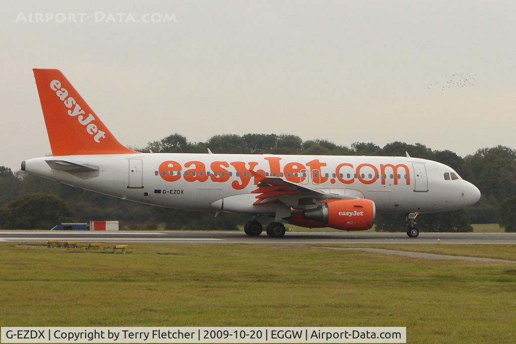 G-EZDX, 2009 Airbus A319-111 C/N 3754, Easyjet A319 at Luton