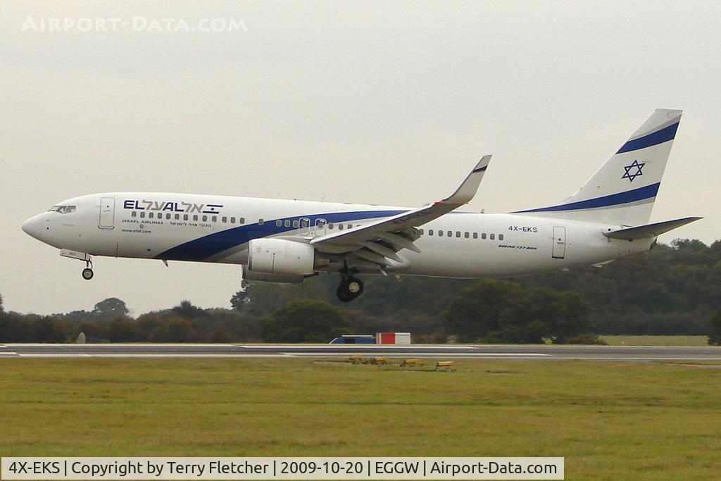4X-EKS, 2008 Boeing 737-8HX C/N 36433, El Al swapped their normal B767 for a B737 on today's flight