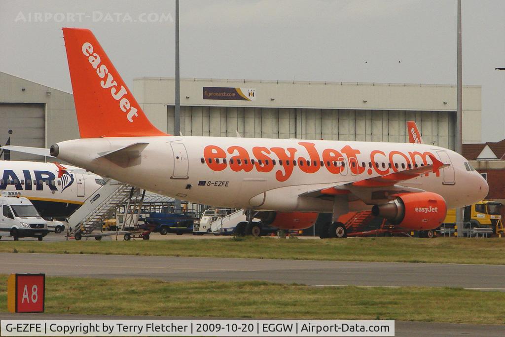 G-EZFE, 2009 Airbus A319-111 C/N 3824, Easyjet A319 at Luton