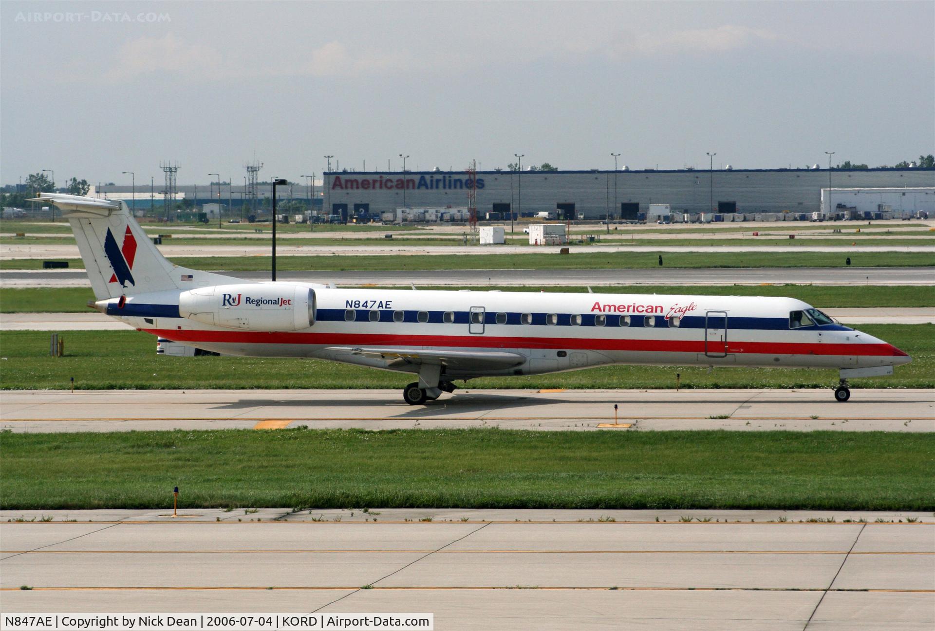N847AE, 2003 Embraer ERJ-140LR (EMB-135KL) C/N 145707, KORD