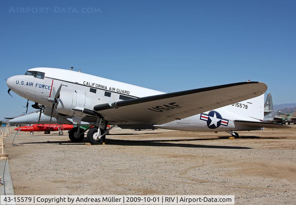 43-15579, 1943 Douglas VC-47A Skytrain C/N 20045, March Field Air Museum