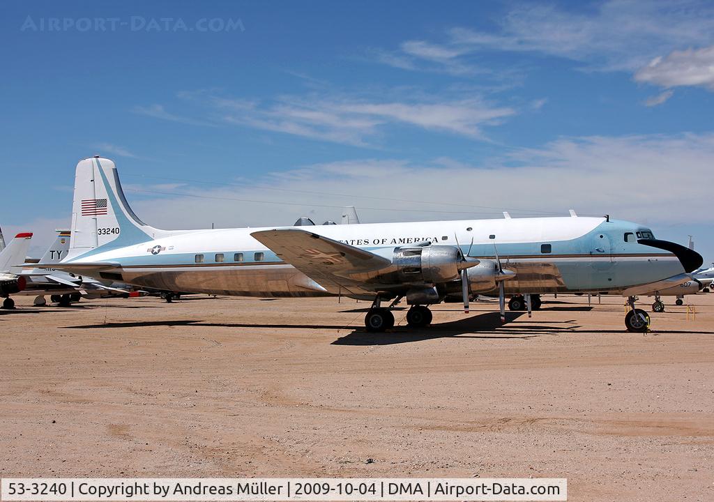 53-3240, 1954 Douglas VC-118A Liftmaster C/N 44611, Pima Air & Space Museum.
