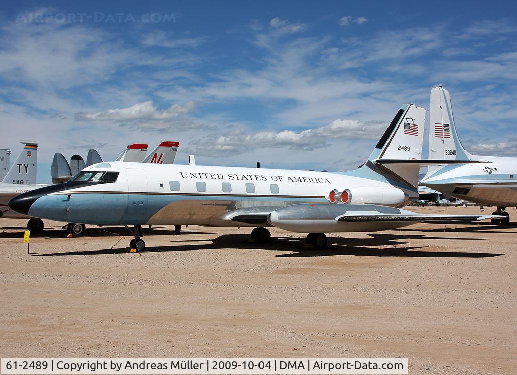 61-2489, 1961 Lockheed VC-140B-LM Jetstar C/N 1329-5022, Pima Air & Space Museum.