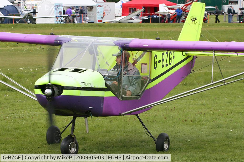 G-BZGF, 2000 Rans S-6ES Coyote II C/N PFA 204-13594, Pictured during the 2009 Microlight Trade Fair.