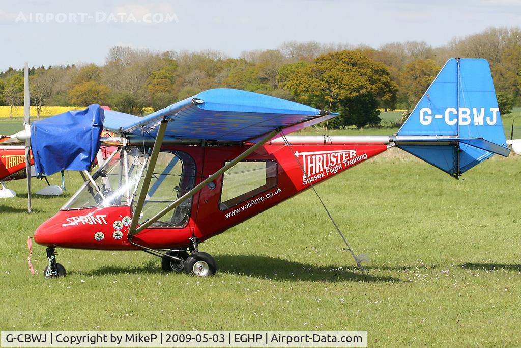 G-CBWJ, 2002 Thruster T600N 450 C/N 0092-T600N-069, Pictured during the 2009 Microlight Trade Fair.