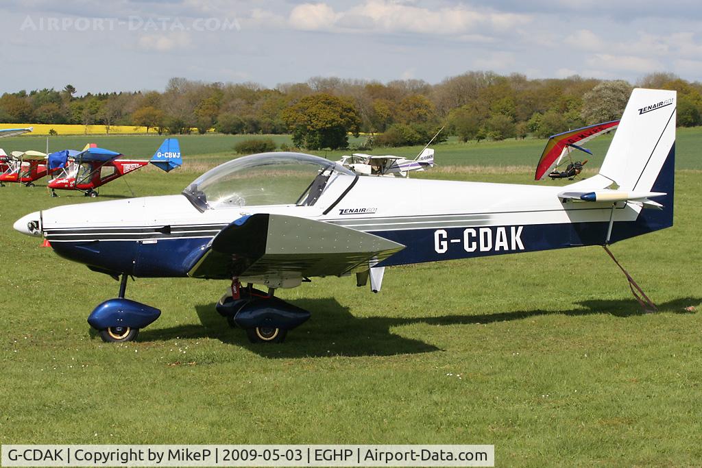 G-CDAK, 2004 Zenair CH-601UL Zodiac C/N PFA 162A-14210, Pictured during the 2009 Microlight Trade Fair.
