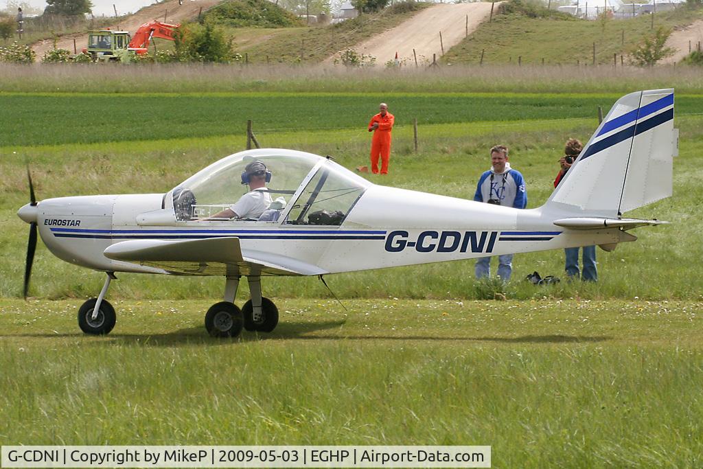 G-CDNI, 2005 Cosmik EV-97 TeamEurostar UK C/N 2321, Pictured during the 2009 Microlight Trade Fair.