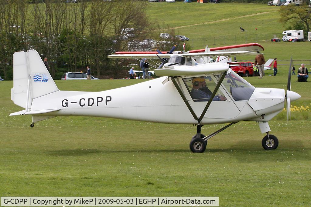 G-CDPP, 2005 Comco Ikarus C42 FB100 VLA C/N PFA 322-14423, Pictured during the 2009 Microlight Trade Fair.