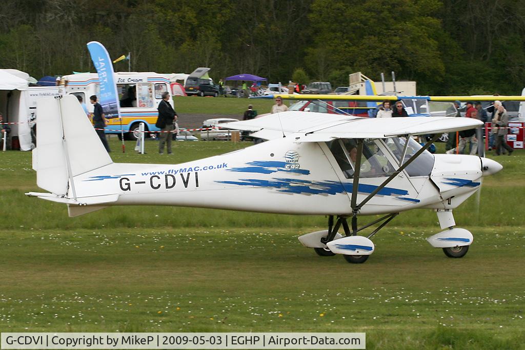 G-CDVI, 2006 Comco Ikarus C42 FB80 C/N 0602-6794, Pictured during the 2009 Microlight Trade Fair.